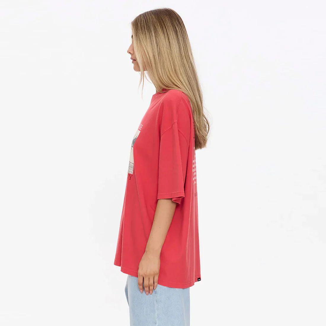 THRILLS Women's Metal & Dust Oversized Tee - Flame Red - Image 3