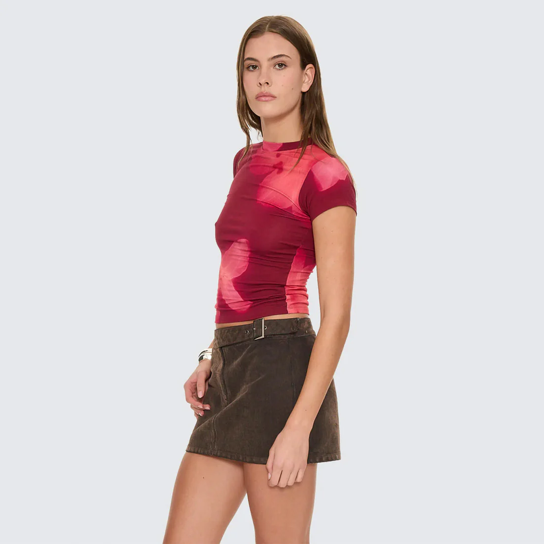 THRILLS Women's Nightbloom Club Tee - Garnet Orchid - Image 2