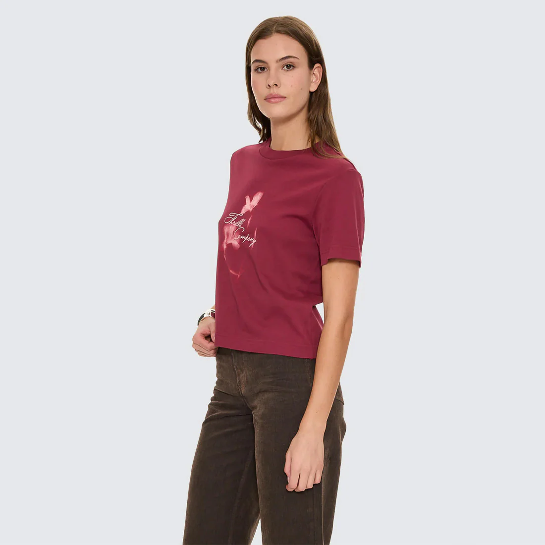 THRILLS Women's Nightbloom Essential Tee - Garnet Orchid - Image 2