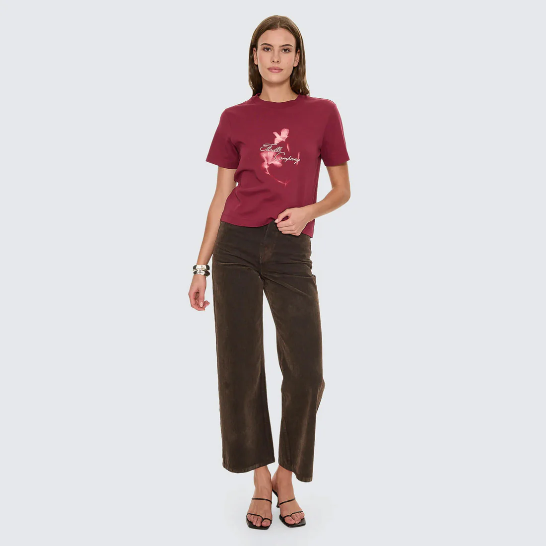 THRILLS Women's Nightbloom Essential Tee - Garnet Orchid - Image 5