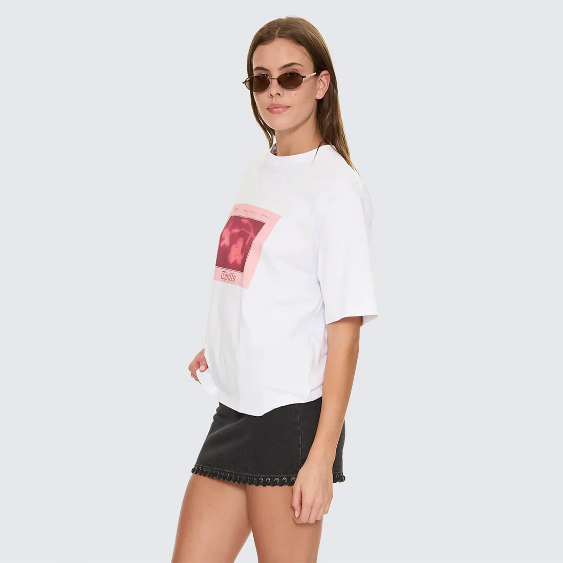 THRILLS Women's Nightbloom Square Tee - White - Image 2