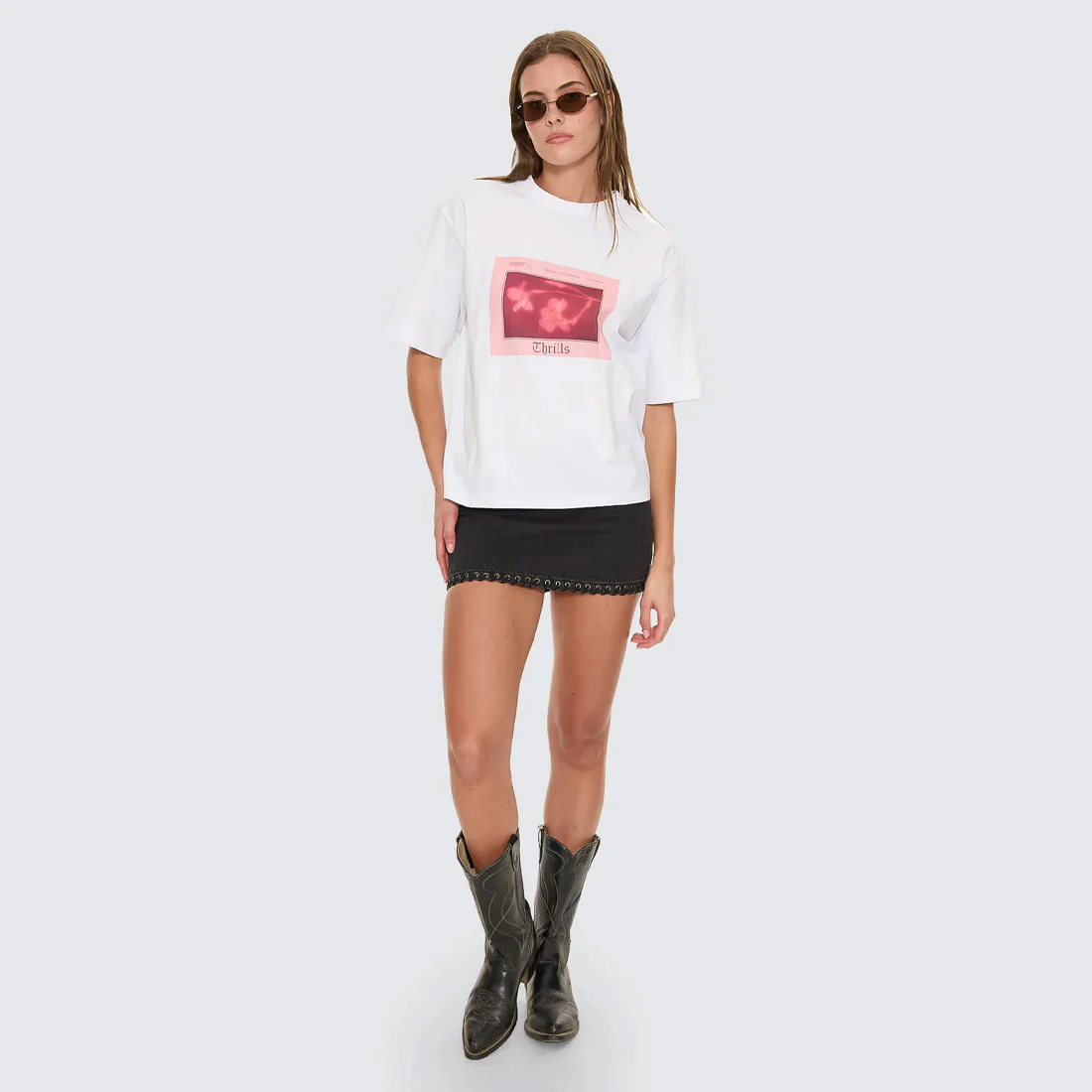 THRILLS Women's Nightbloom Square Tee - White - Image 6