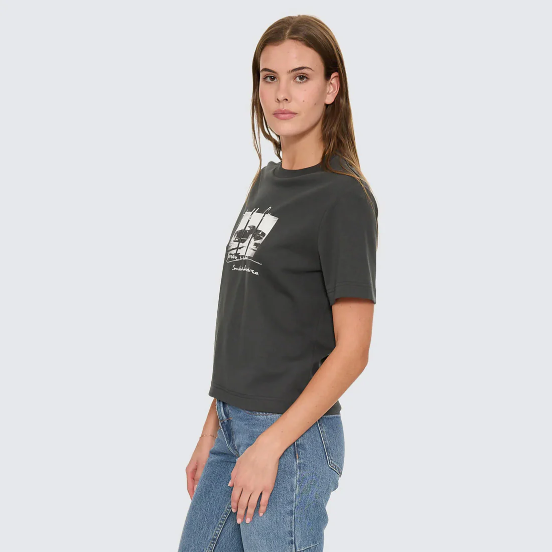 THRILLS Women's Nowhere Fast Essential Tee - Carbon - Image 2