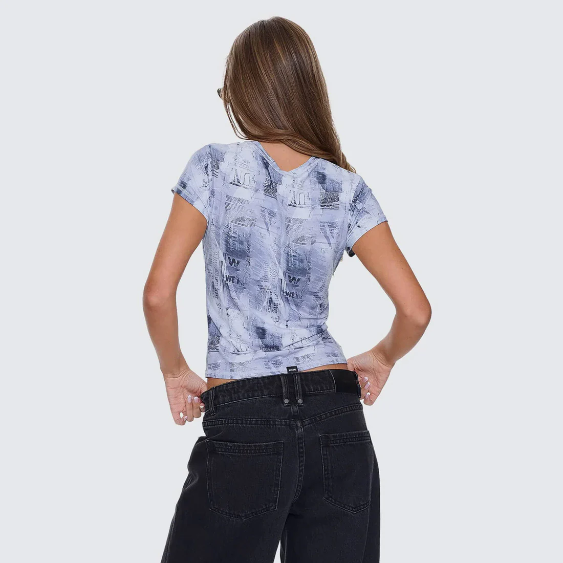 THRILLS Women's Paper Trail Club Tee - Grey Matter - Image 5