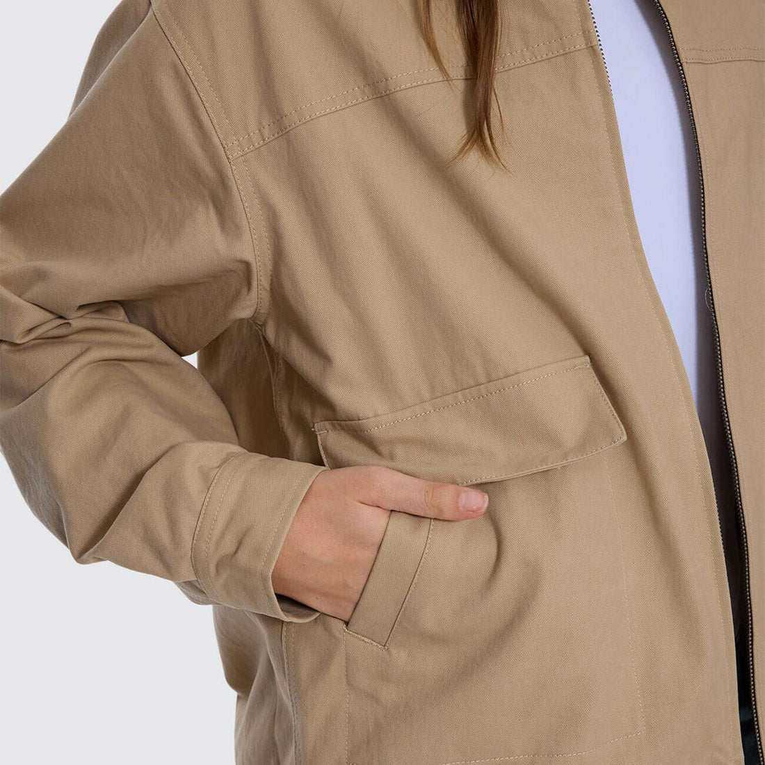 THRILLS Women's Robbie Chore Jacket - Camel - Image 6
