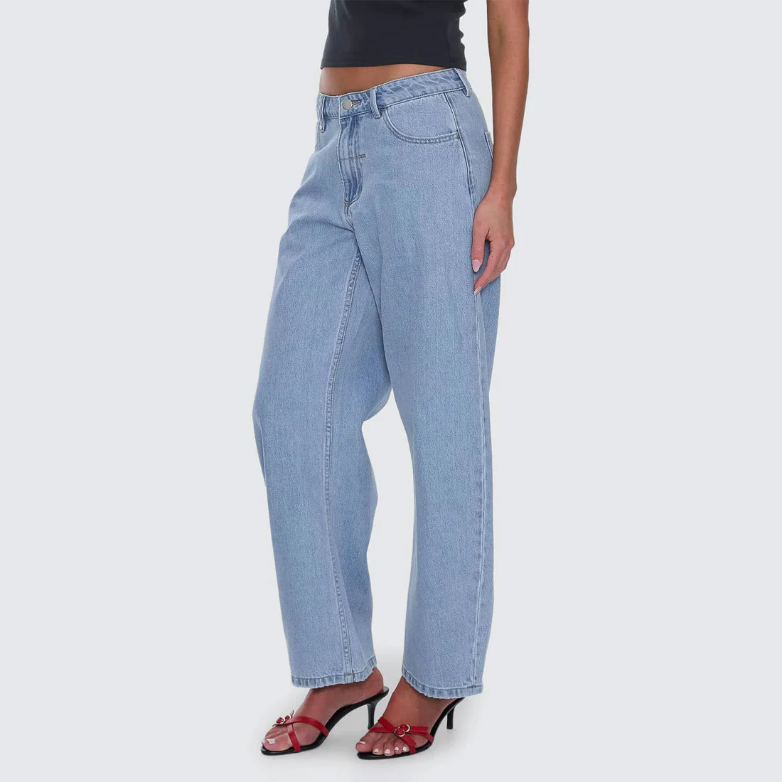 THRILLS Women's Sloane Low Rise Barrel Jean - Ageless Blue - Image 3