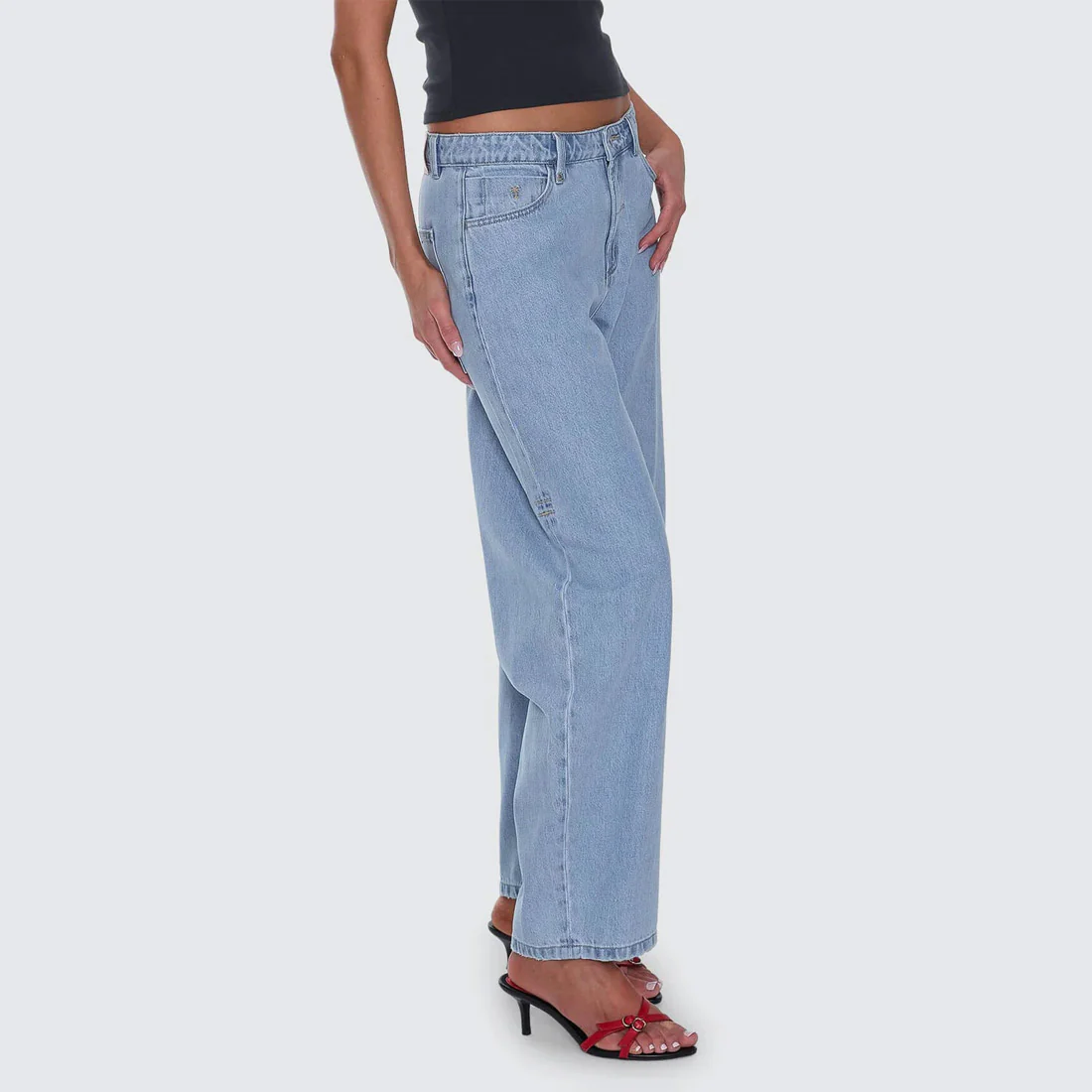 THRILLS Women's Sloane Low Rise Barrel Jean - Ageless Blue - Image 6