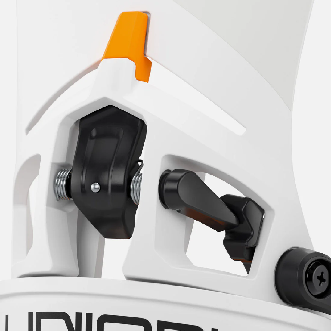 UNION Atlas Step On Bindings 2026 - White/Orange - Image 5