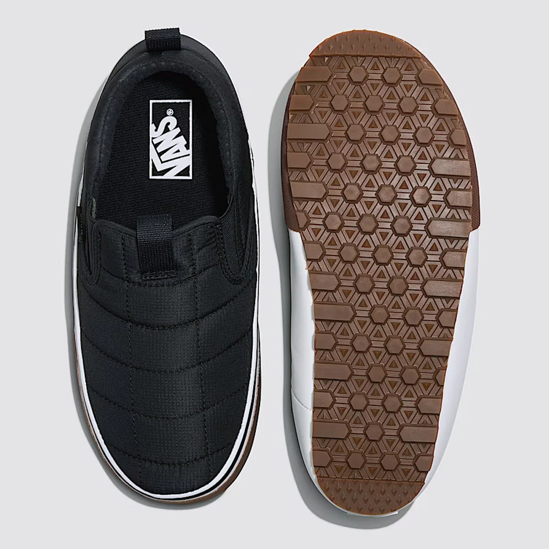 VANS MTE Snow Lodge Slipper Mid - Quilted Black - Image 3