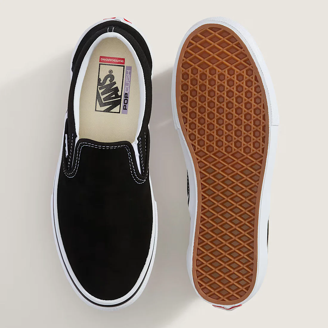 VANS Skate Slip-On - Black/White - Image 3