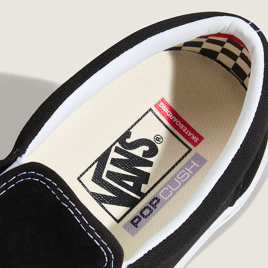 VANS Skate Slip-On - Black/White - Image 6