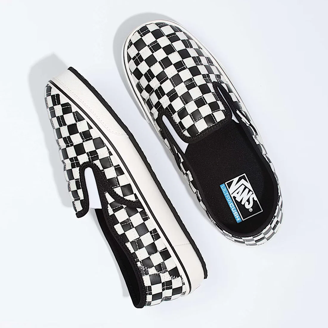 VANS Slip-er 2 (Checkerboard) - Black/Classic White - Image 3