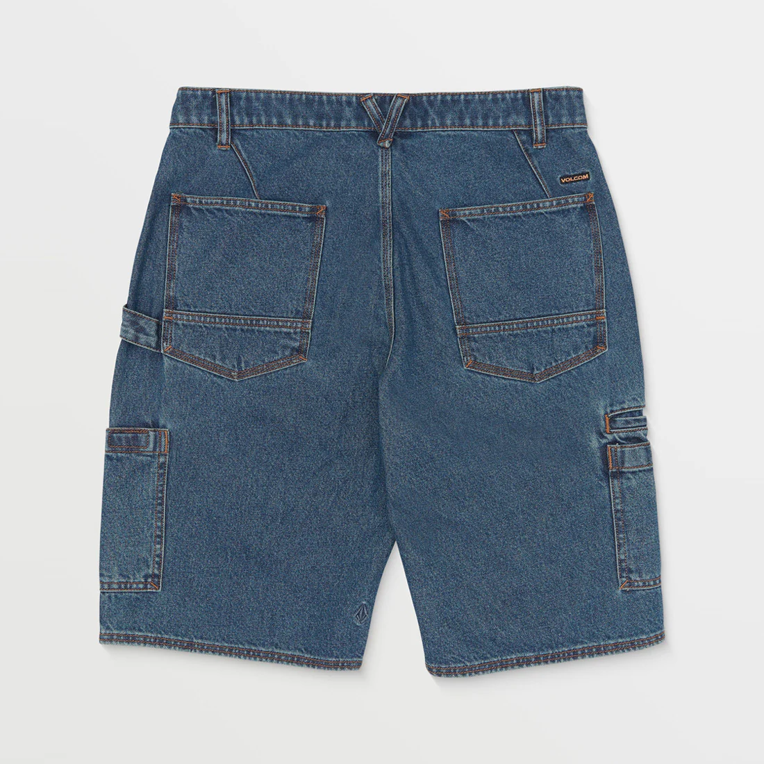 VOLCOM 1991 Utility Denim 23" Shorts - Indigo Ridge Wash - Image 7