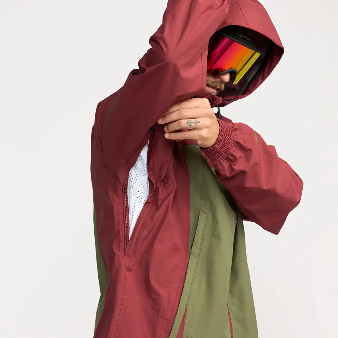 VOLCOM Arthur 3L Jacket 2026 - Burnt Red - Image 6