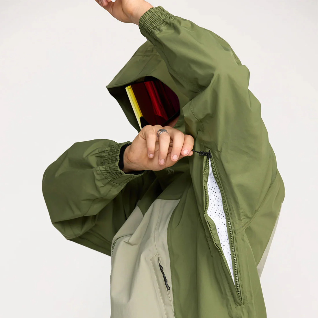VOLCOM Arthur 3L Jacket 2026 - Dark Olive - Image 6