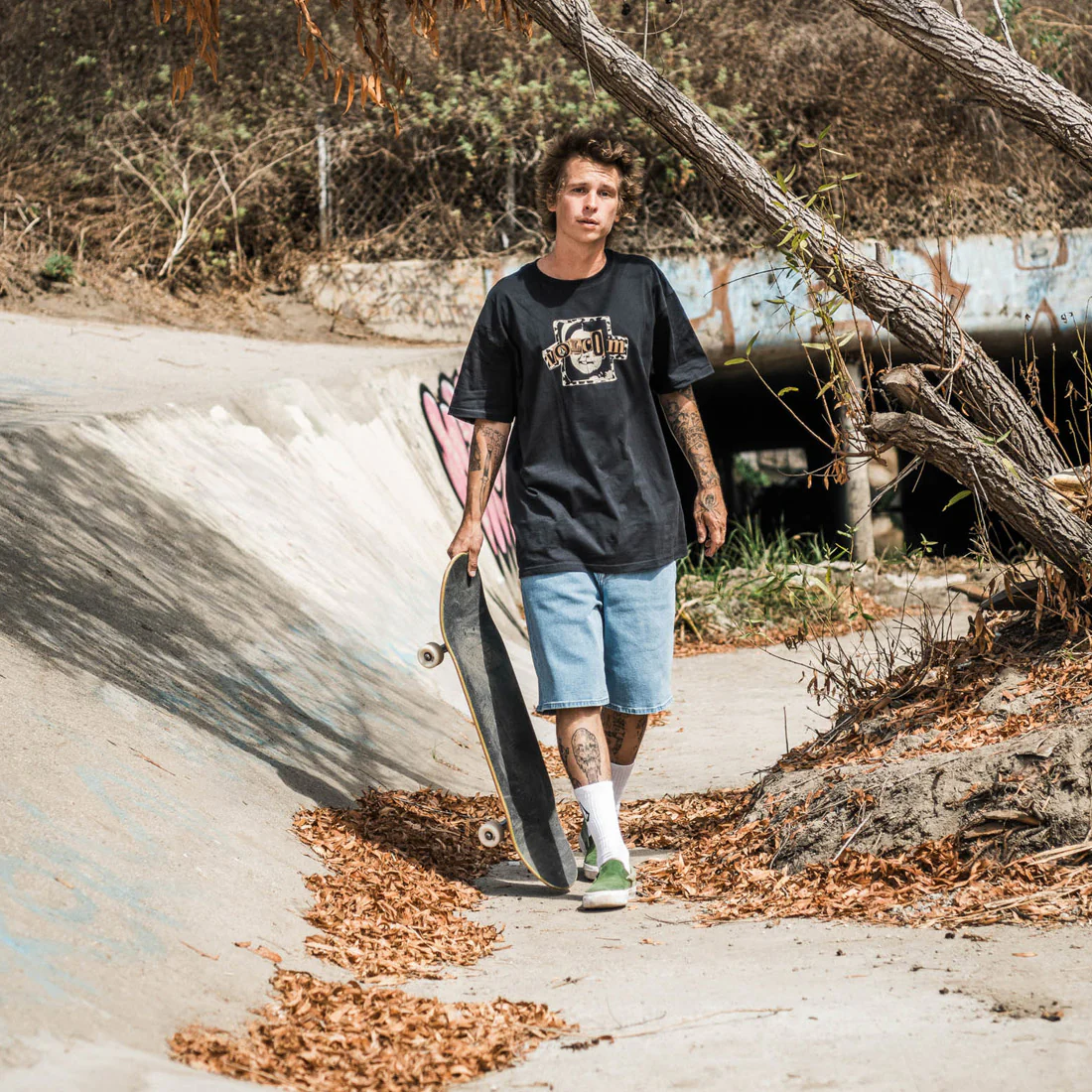 VOLCOM Billow Denim 22" Shorts - Blueprint - Image 2