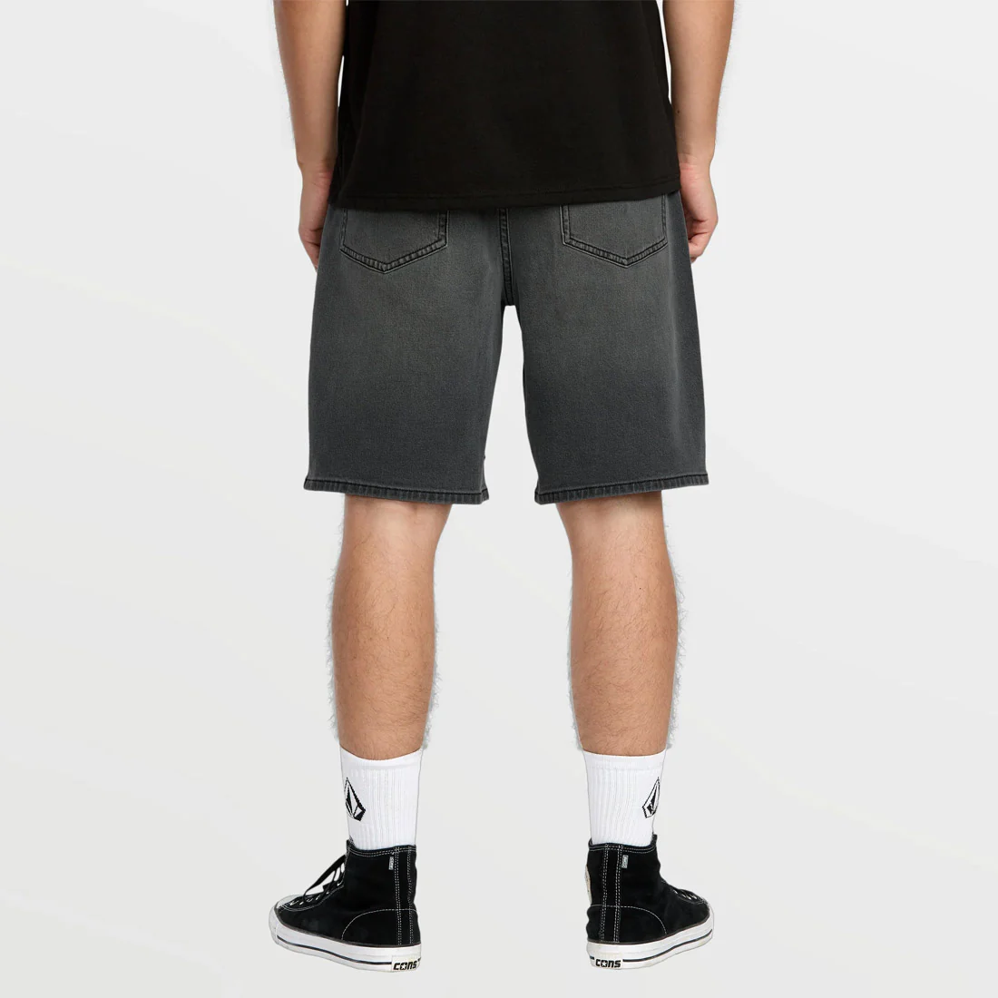 VOLCOM Billow Denim 22" Shorts - Concrete - Image 3