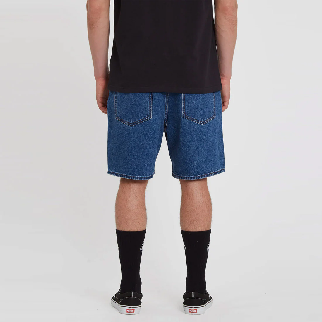 VOLCOM Billow Denim Short - Oliver Mid Blue - Image 5