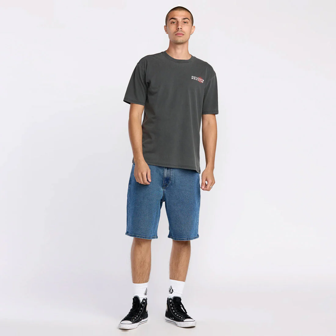 VOLCOM Brain Mix Tee - Stealth - Image 5