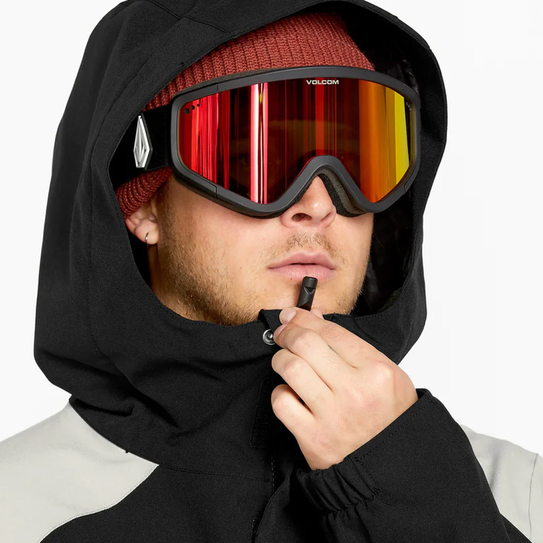 VOLCOM Brighton Full Zip Jacket 2025 - Chestnut Brown - Image 3