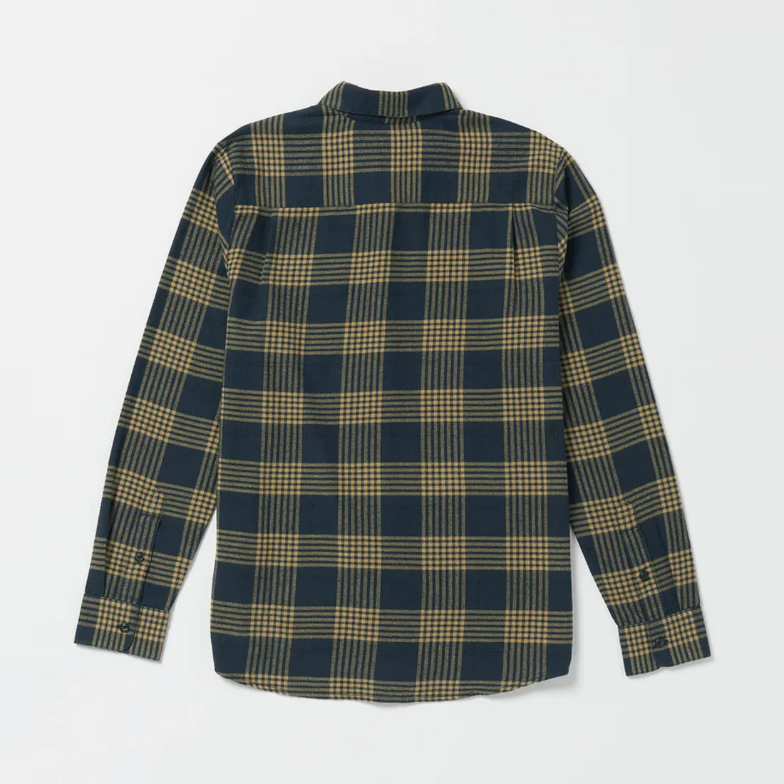 VOLCOM Caden Plaid Long Sleeve Shirt - Navy - Image 3
