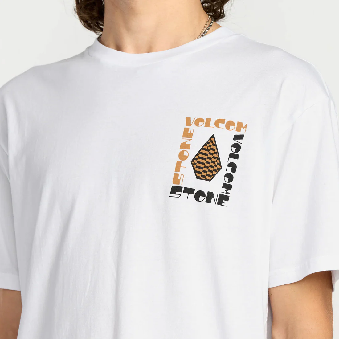VOLCOM Cornerstone Tee - White - Image 4