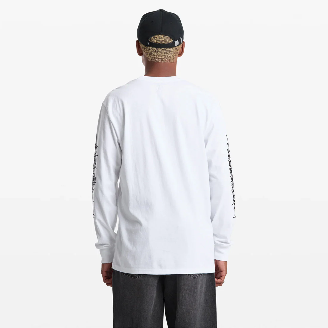 VOLCOM Die By The Stone Long Sleeve Tee - White - Image 2