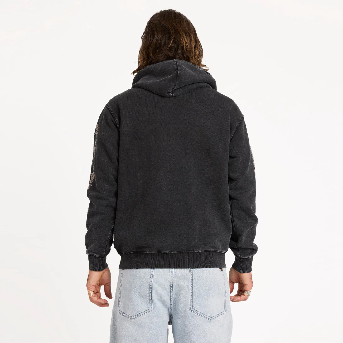 VOLCOM Die By The Stone Zip Hood - Light Acid Black - Image 3