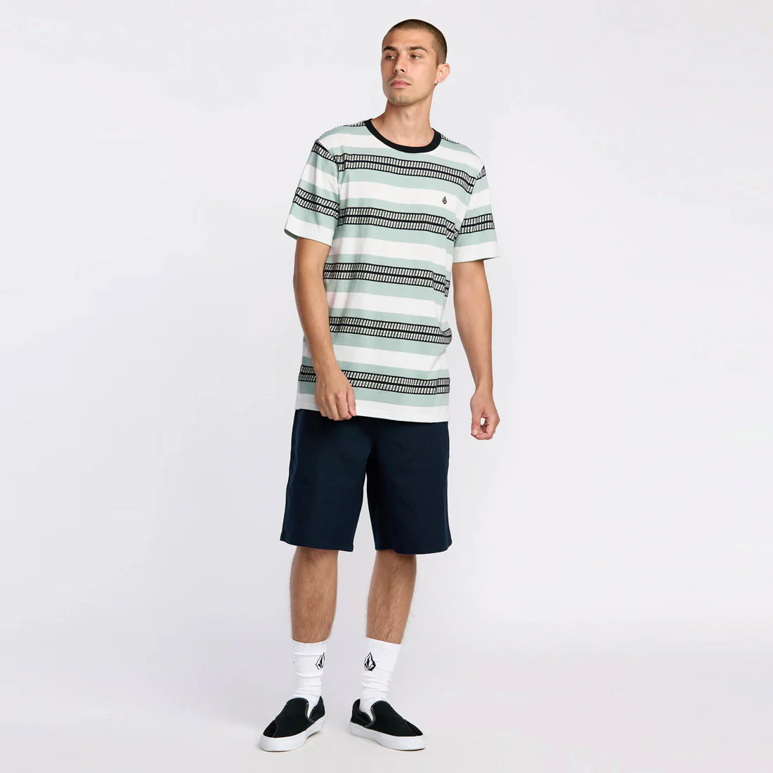 VOLCOM Excluder Crew Tee - Off White - Image 3