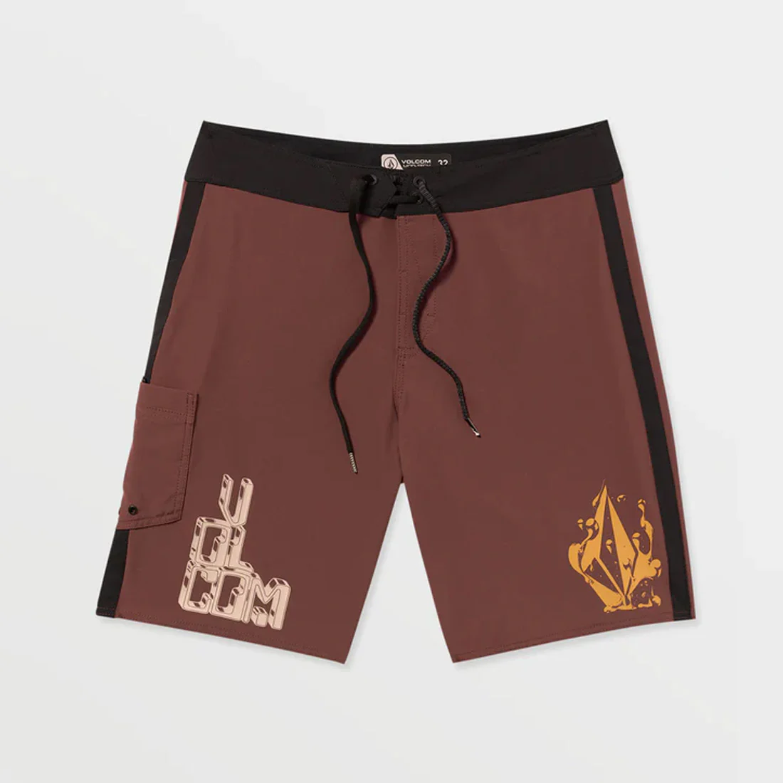 VOLCOM Featured Artist Callum Rooney Mod 20" Boardshorts - Pepper Red - Image 5