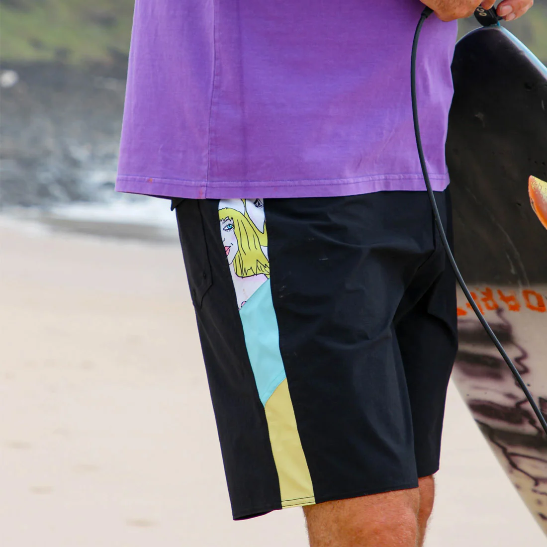 VOLCOM Featured Artist Ozzy Liberator 20" Boardshorts - Black - Image 6
