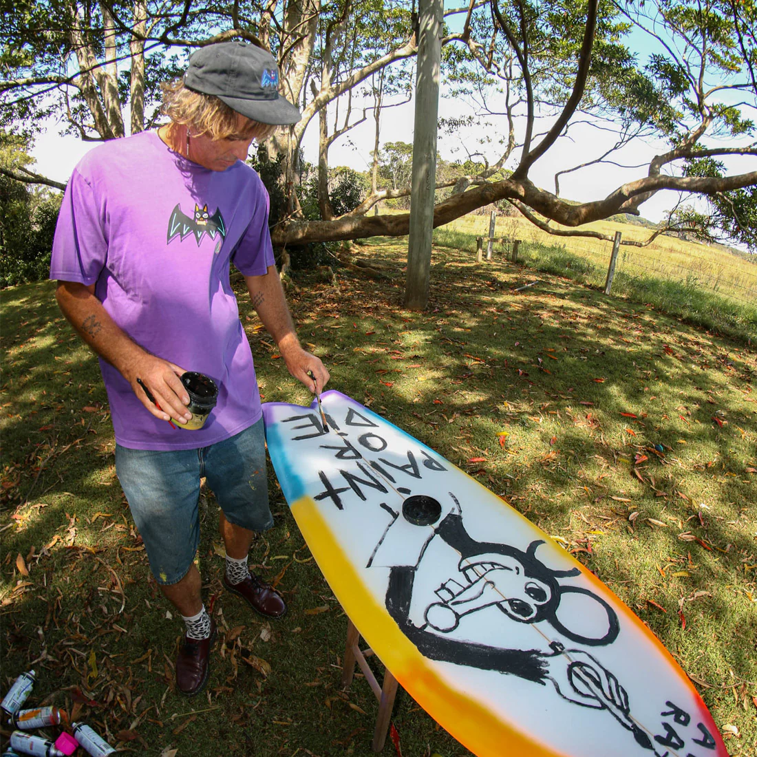 VOLCOM Featured Artist Ozzy Powered Tee - Deep Purple - Image 6