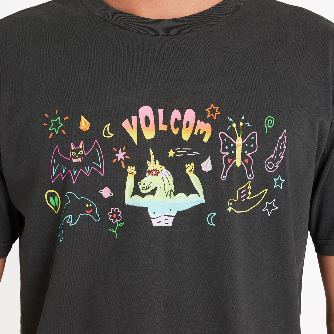 VOLCOM Featured Artist Ozzy Powered Tee - Stealth - Image 2
