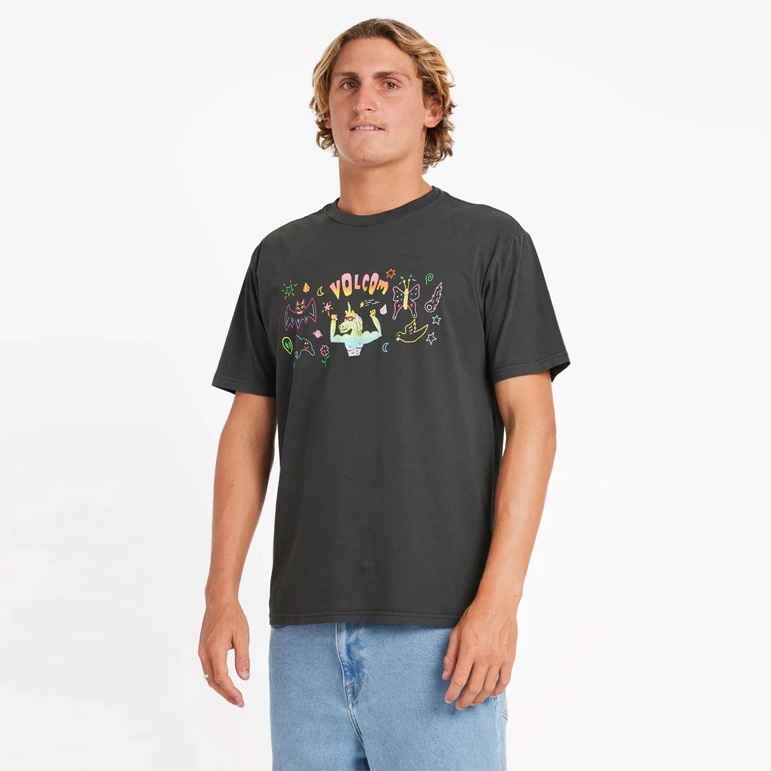 VOLCOM Featured Artist Ozzy Powered Tee - Stealth - Image 3