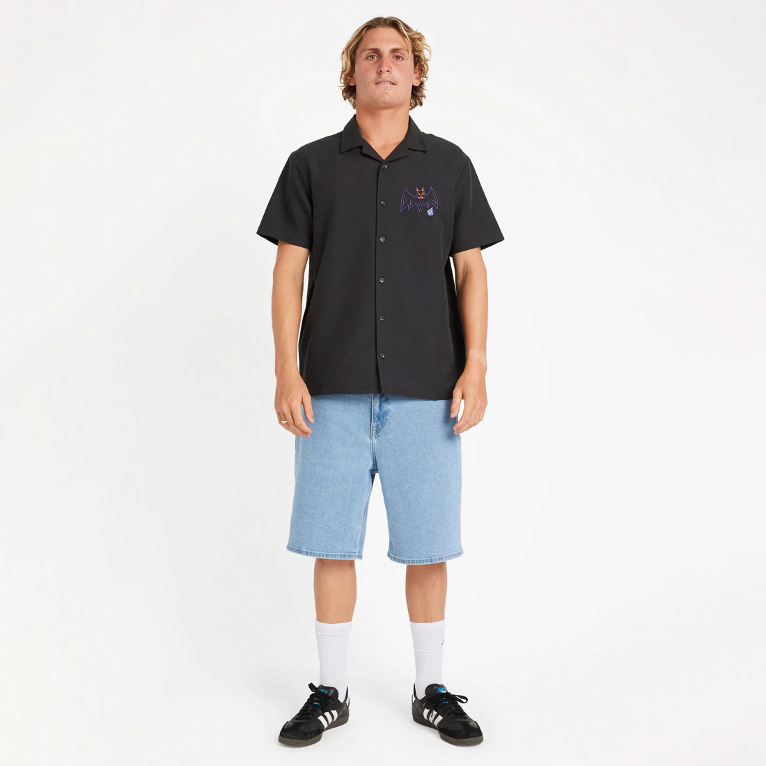 VOLCOM Featured Artist Ozzy Short Sleeve Shirt - Stealth - Image 3