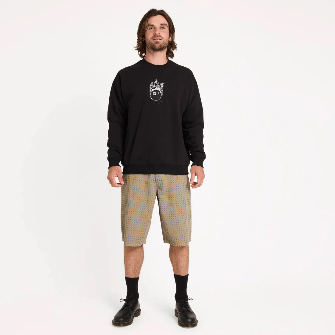 VOLCOM Featured Artist Seth Conboy Crew - Black - Image 4