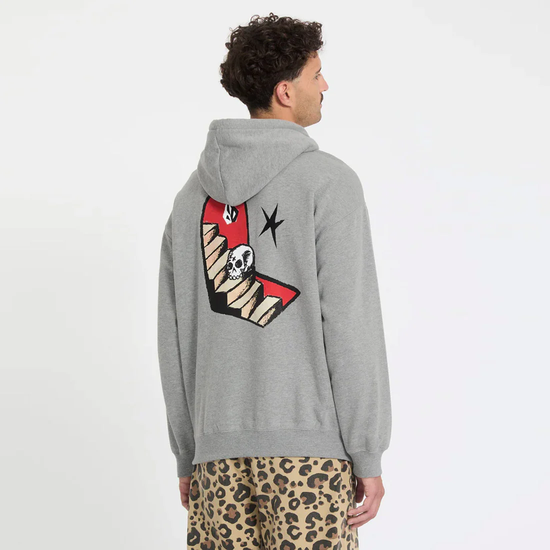 VOLCOM Featured Artist Seth Conboy Pullover - Heather Grey - Image 2