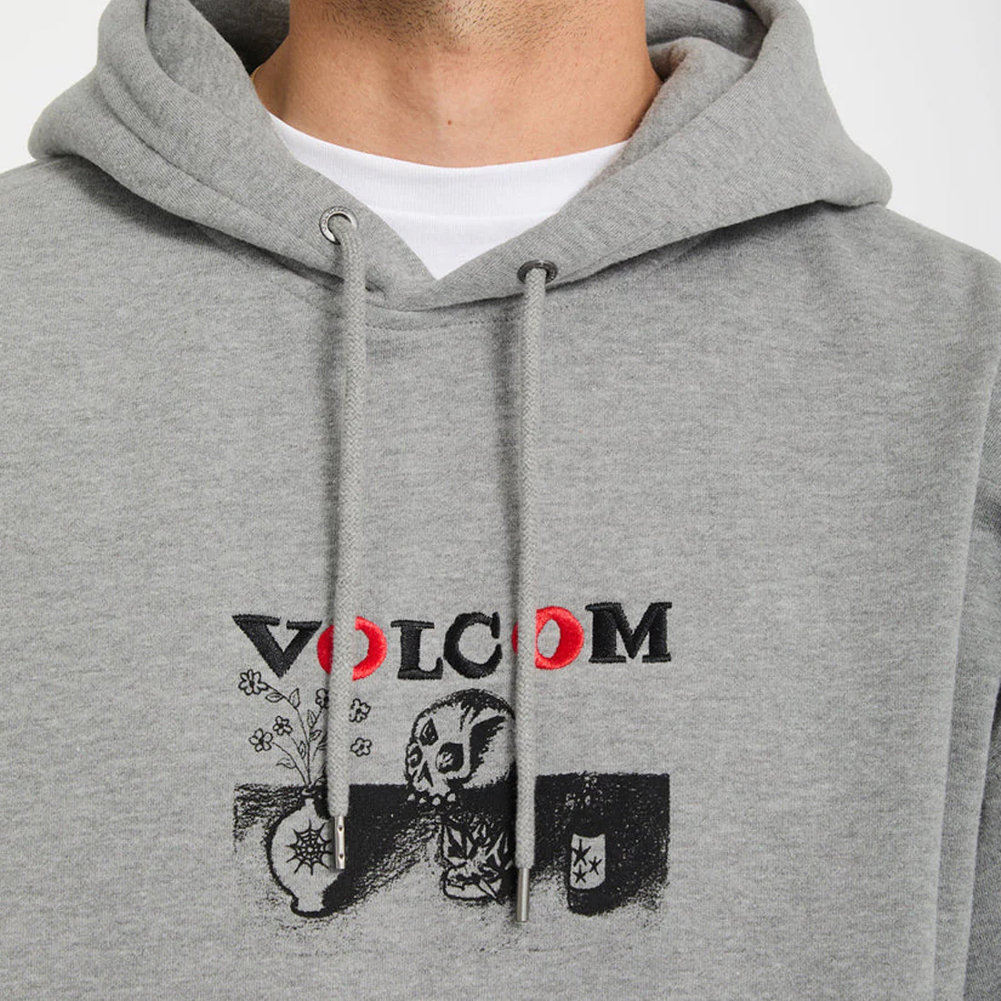 VOLCOM Featured Artist Seth Conboy Pullover - Heather Grey - Image 4