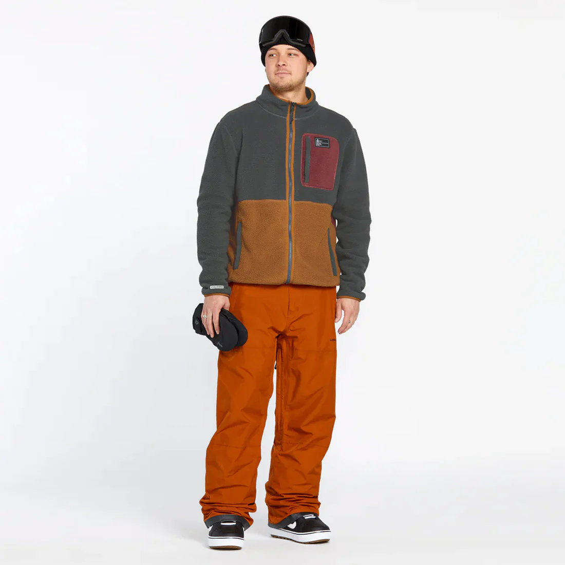 VOLCOM Fleecer Full Zip - Charcoal - Image 3