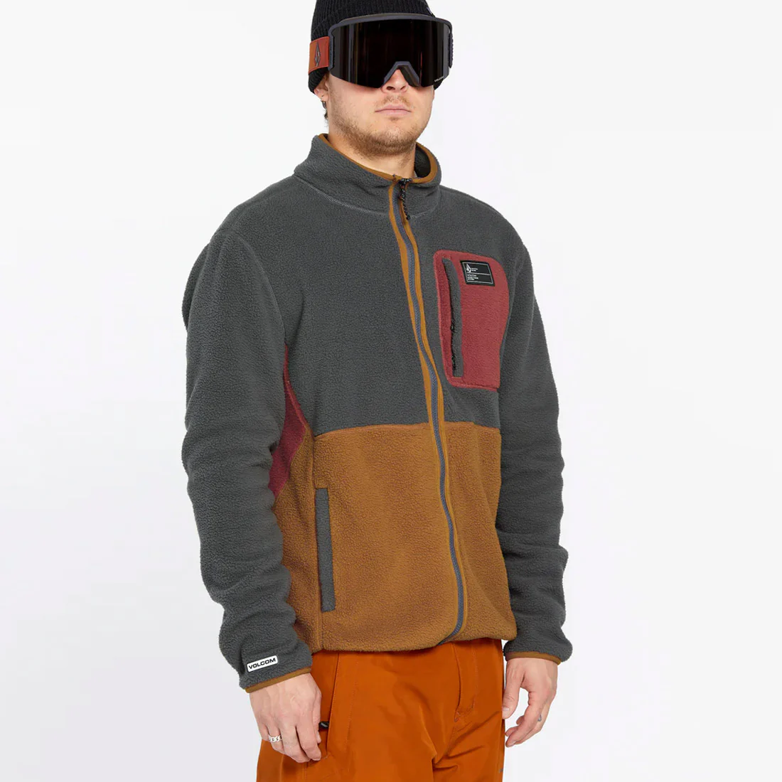 VOLCOM Fleecer Full Zip - Charcoal - Image 5