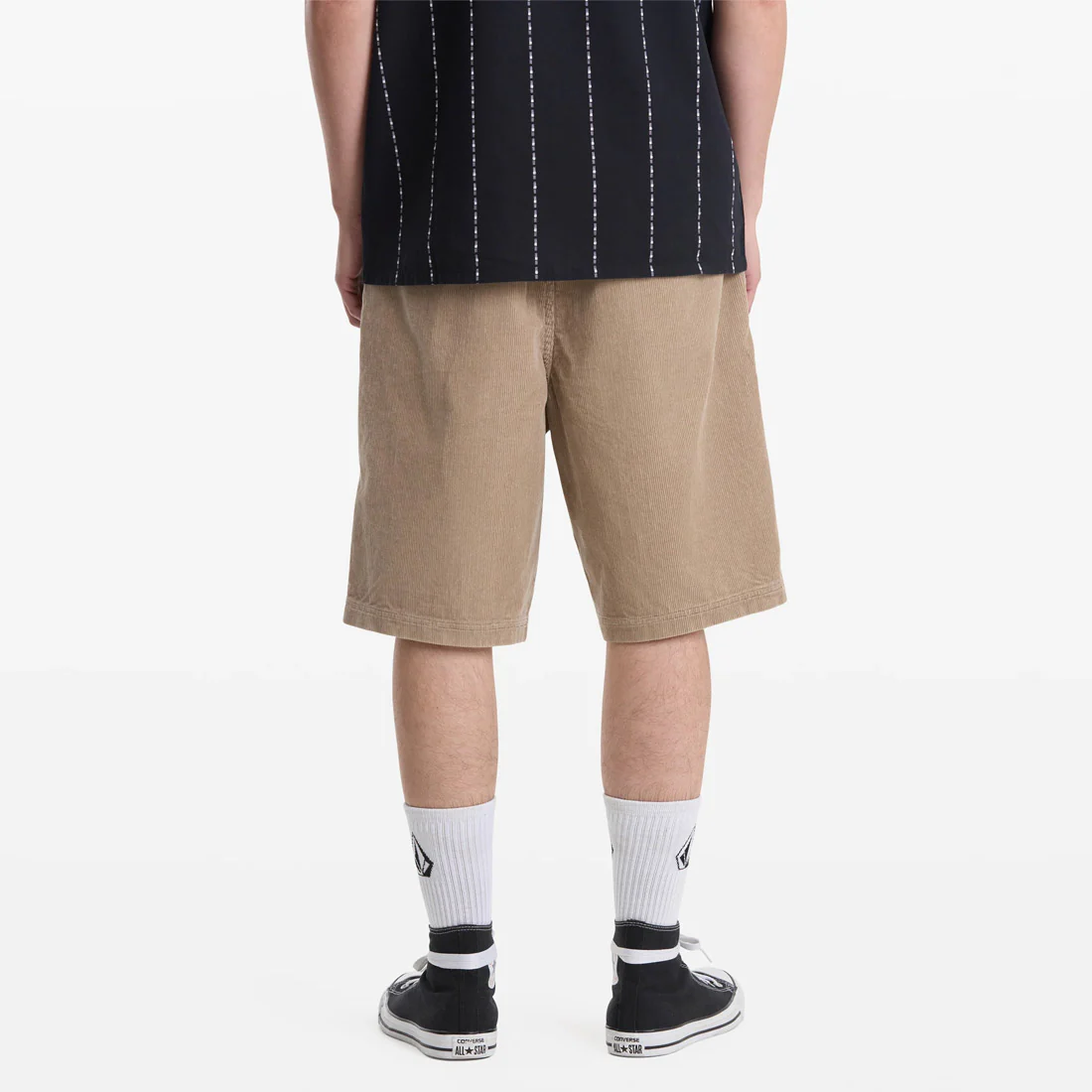 VOLCOM Freazy Loose Elastic Waist Short 22" - Light Khaki - Image 2