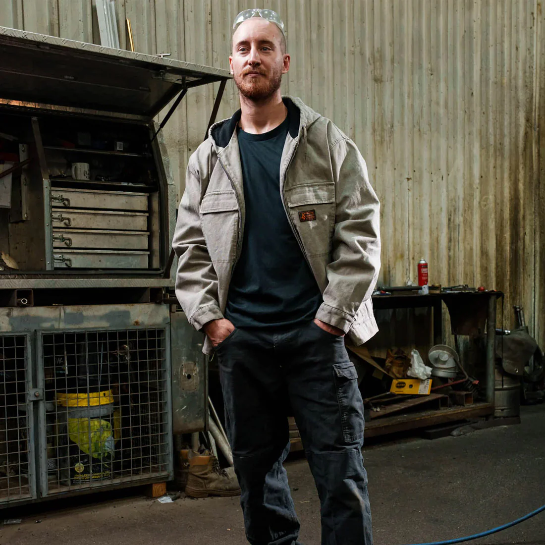 VOLCOM Freshdust Workwear Jacket - Brindle - Image 10