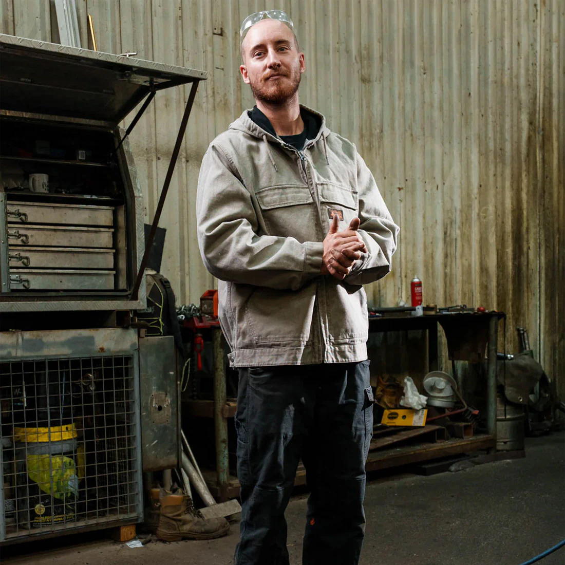 VOLCOM Freshdust Workwear Jacket - Brindle - Image 11