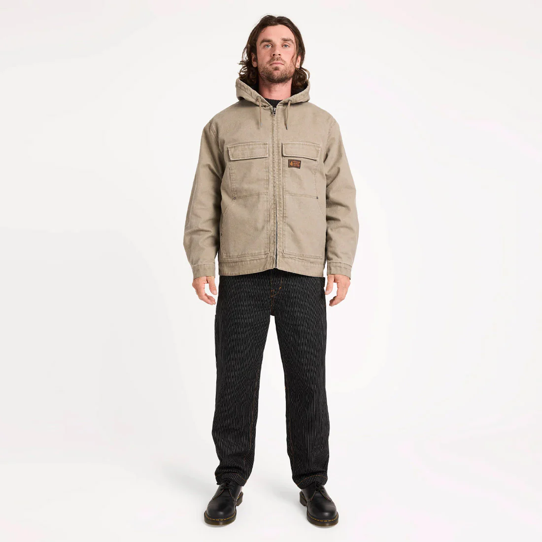 VOLCOM Freshdust Workwear Jacket - Brindle - Image 3