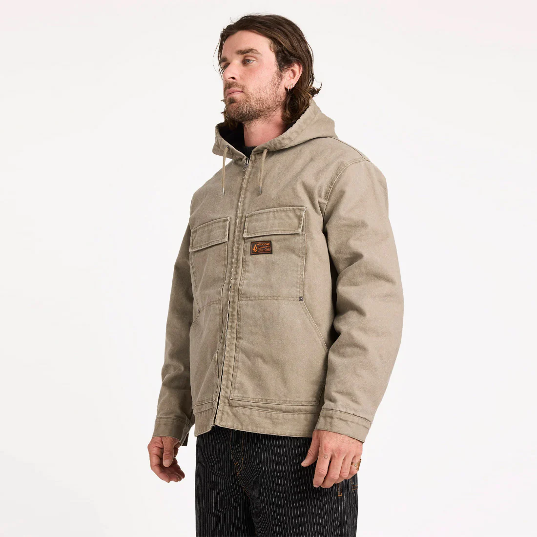 VOLCOM Freshdust Workwear Jacket - Brindle - Image 4