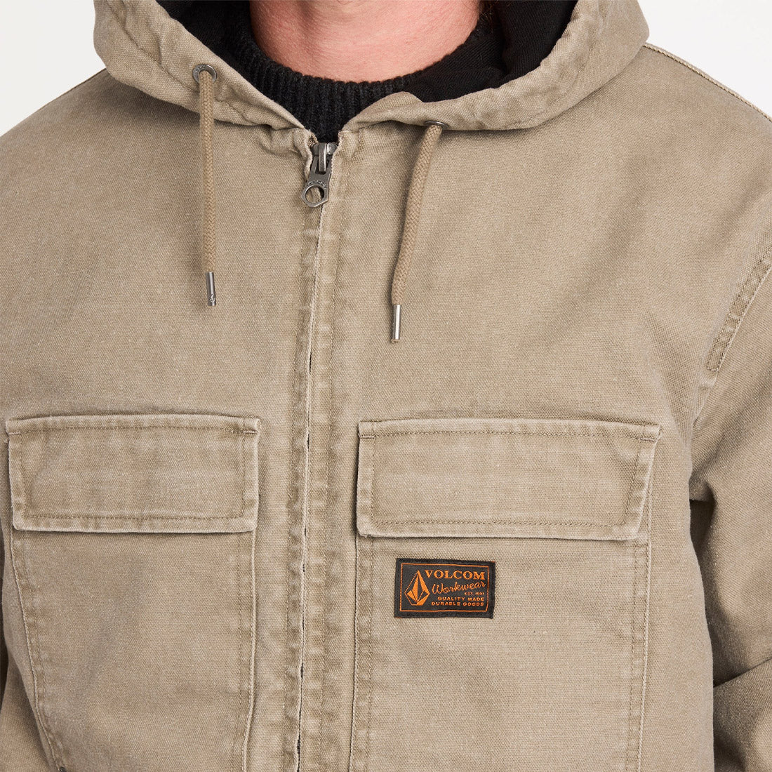 VOLCOM Freshdust Workwear Jacket - Brindle - Image 5