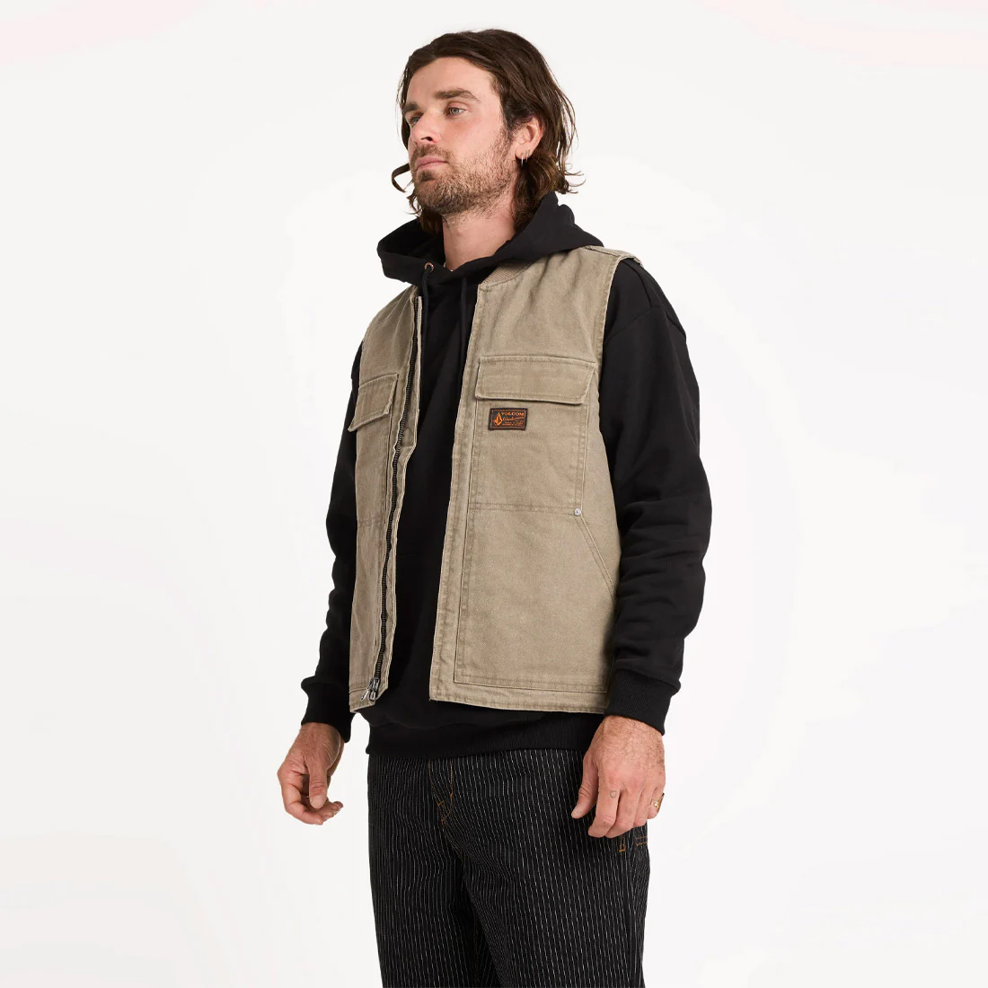 VOLCOM Freshdust Workwear Vest - Brindle - Image 4