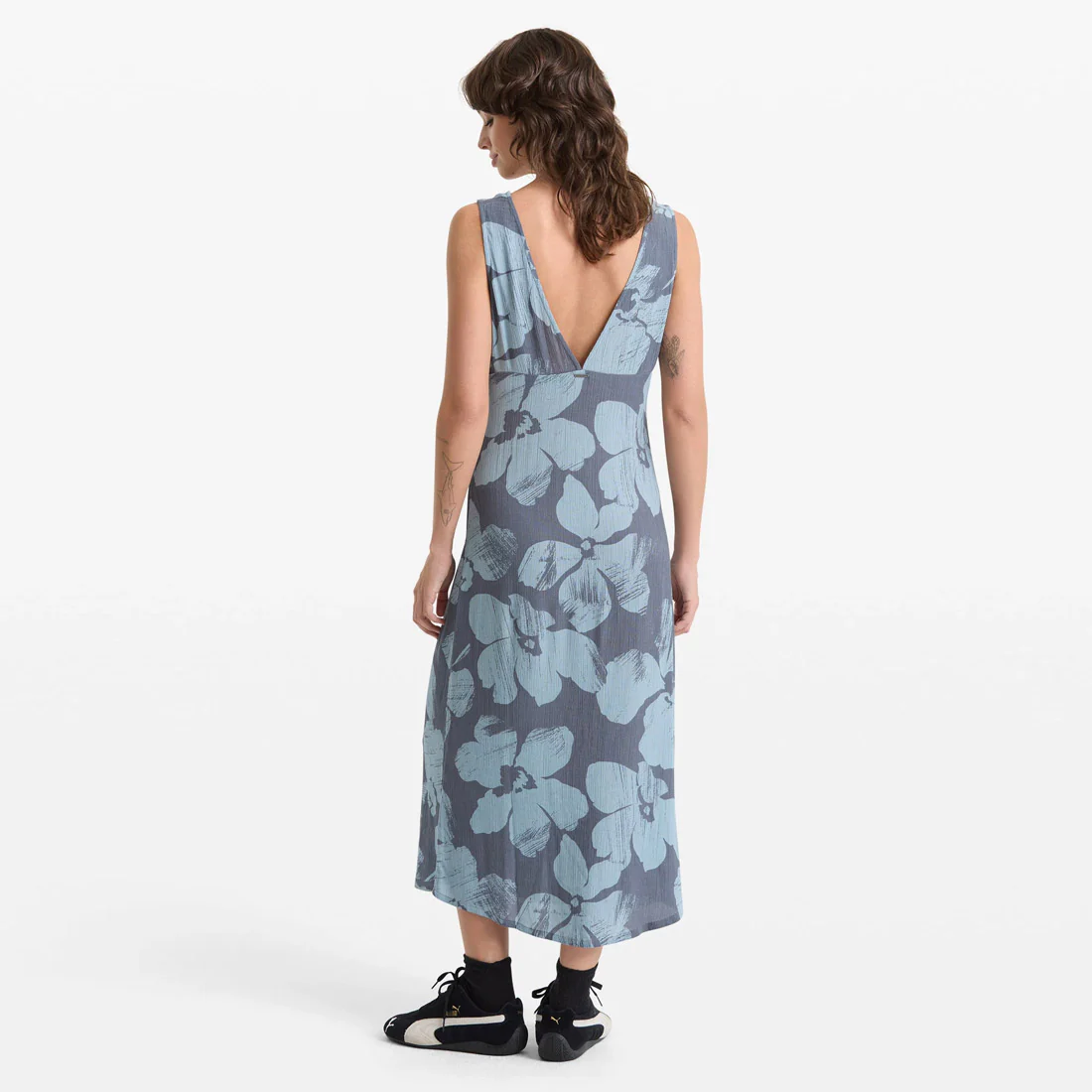 VOLCOM Grumpy Sunshine Dress - Blue Sapphire - Image 2