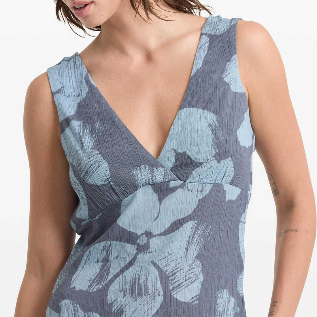 VOLCOM Grumpy Sunshine Dress - Blue Sapphire - Image 3