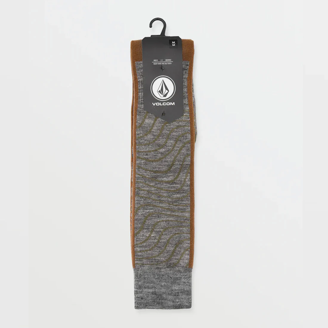 VOLCOM Heavy Over-The-Calf Snow Sock - Heather Grey - Image 4